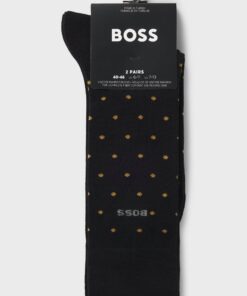 Boss Two Pack of Regular Length Socks Black