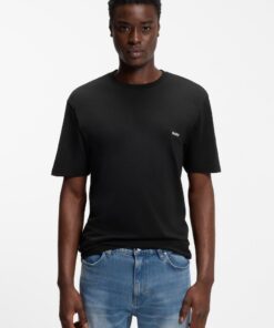 Hugo Derlyns Cotton Jersey T-shirt with Rear Graphic Black