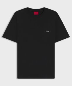 Hugo Derlyns Cotton Jersey T-shirt with Rear Graphic Black