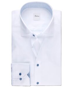 Stenström Twill Shirt with Contrast White