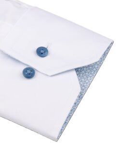 Stenström Twill Shirt with Contrast White
