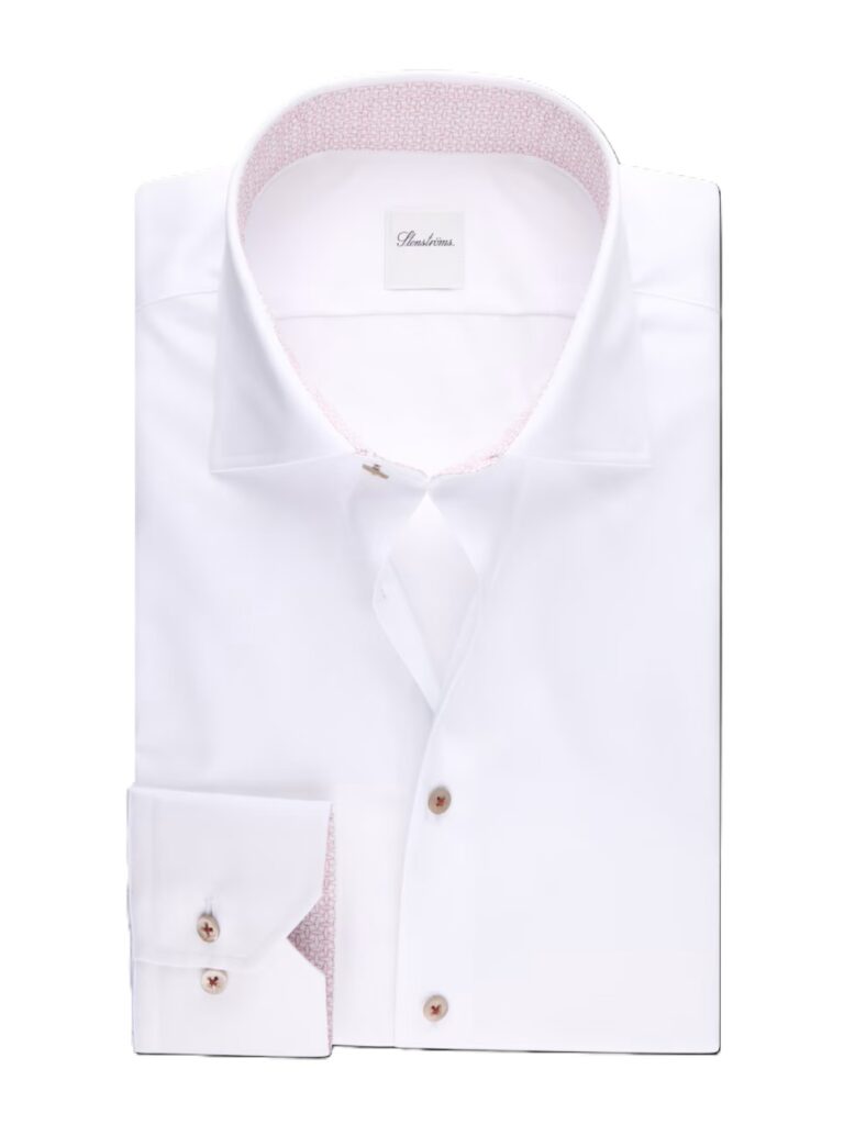 Stenström Twill Shirt with Contrast White