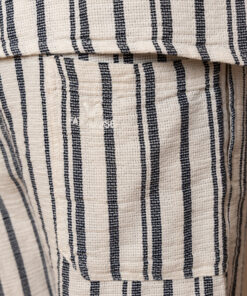 Fat Moose Orlean Shorts Off White Black Striped
