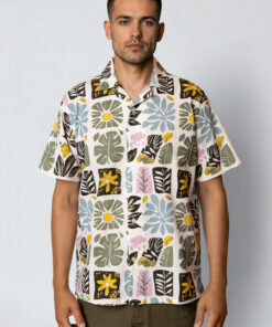 Fat Moose Sea Cotton Linen S/S Shirt Ecru