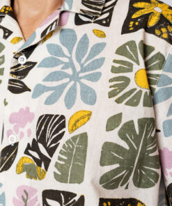Fat Moose Sea Cotton Linen S/S Shirt Ecru