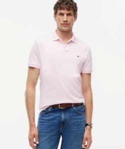 Tommy Hilfiger Liquid Cotton Reg Seasonal Polo Pink Lily