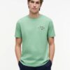 Tommy Hilfiger Logo Jersey Crew Neck T-Shirt Cut Grass