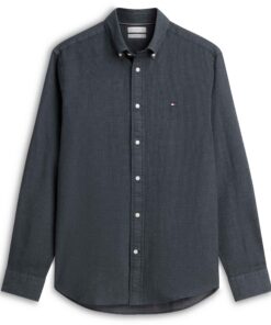 Tommy Hilfiger Flex Pop Mini Dobby Shirt Dark Navy