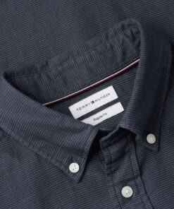 Tommy Hilfiger Flex Pop Mini Dobby Shirt Dark Navy