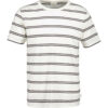 Gant Pima Striped Ss T-Shirt Cream