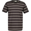 Gant Pima Striped Ss T-Shirt Carbon Brown