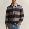 Gant Chambray Stripe Heavy Rugger Ceramic Grey