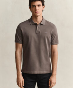 Gant Shield SS Pique Polo Faded Taupe