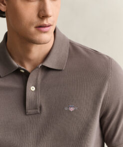 Gant Shield SS Pique Polo Faded Taupe