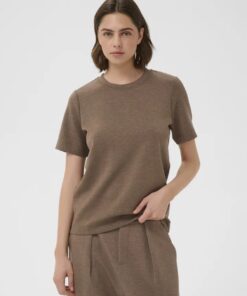InWear VincentIW T-Shirt Coffee Quartz Melange