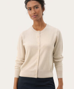 Part Two NoelaniPW Cardigan Natural Melange