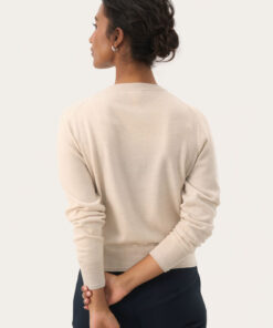 Part Two NoelaniPW Cardigan Natural Melange