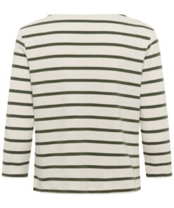 Part Two NelaPW Tshirt Beetle Stripe Green