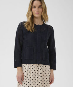 Part Two DenizePW Cardigan Dark Navy Blue