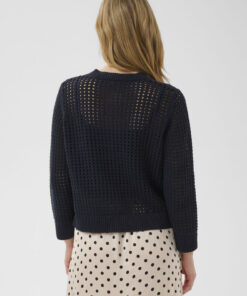 Part Two DenizePW Cardigan Dark Navy Blue