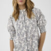 Part Two AlmerasPW Shirt Dark Navy Leaf Print
