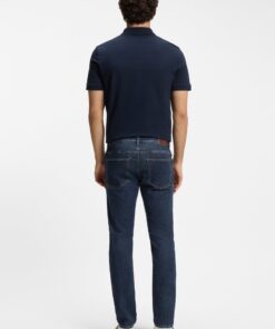 Boss Delaware Slim Fit Jeans in Comfort Stretch Denim Dark Blue