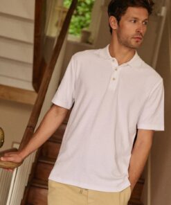 Armor Lux Héritage Polo Shirt Terry Cotton Blanc