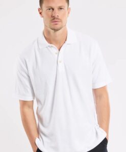 Armor Lux Héritage Polo Shirt Terry Cotton Blanc