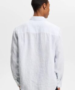 J. Lindeberg Zachary Clean Linen Shirt Skywriting