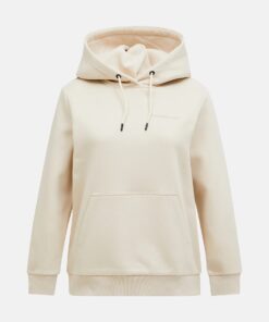 Peak Performance Original Small Logo Hood Women Sand Fog