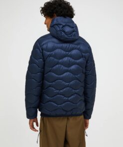 Peak Performance Helium Down Hood Jacket Men Blue Shadow