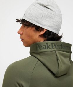 Peak Performance Rider Essentials Midlayer Zip Hood Men Pine Needle