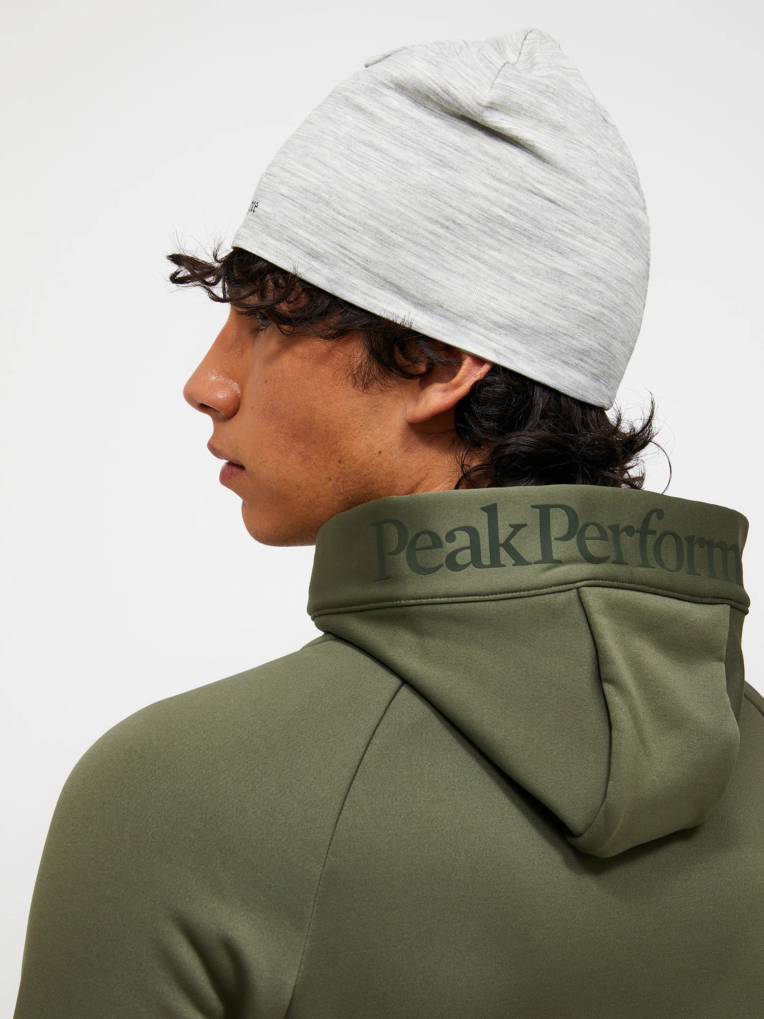 Peak Performance Rider Essentials Midlayer Zip Hood Men Pine Needle