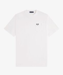 Fred Perry Pocket Detail T-Shirt Snow White