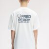 Fred Perry Back Print T-Shirt Snow White