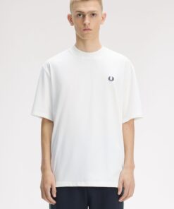 Fred Perry Back Print T-Shirt Snow White