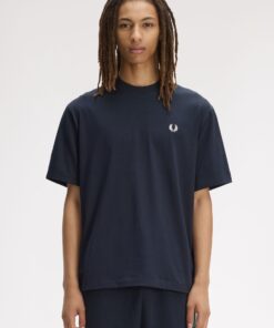 Fred Perry Back Print T-Shirt Navy