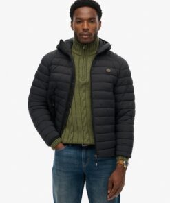 Superdry Hooded Fuji Lite Jacket Black
