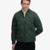 Superdry Diamond Quilt Jacket Duffel Bag Green