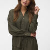 Vero Moda VMMelaney Queeny Ls Shirt Forest Night