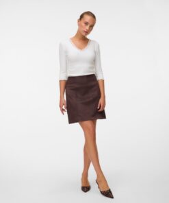 Vero Moda VMDonnahazel Above Knee Skirt Coffee Bean
