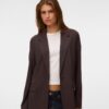 Vero Moda VMTexas Ls Loose Blazer Chocolate Torte