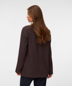 Vero Moda VMTexas Ls Loose Blazer Chocolate Torte