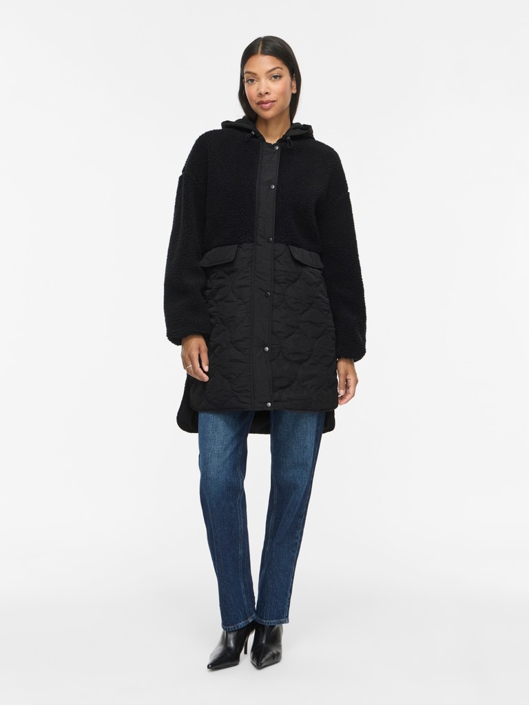 Vila VITone L/S Coat Black Beauty
