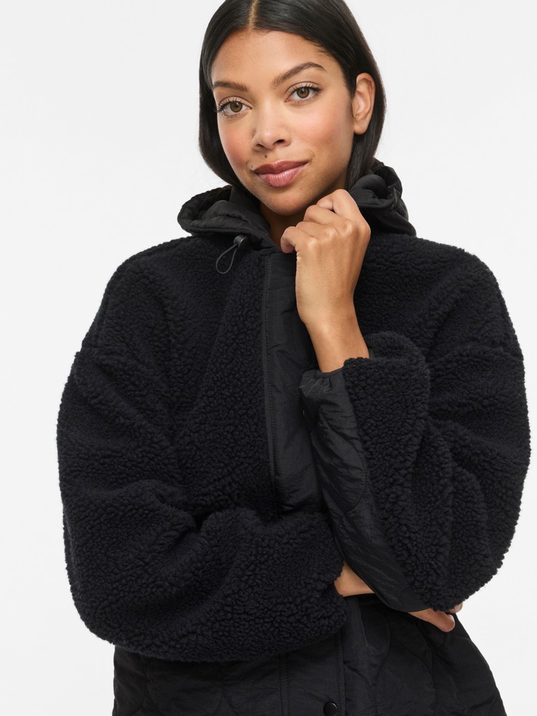 Vila VITone L/S Coat Black Beauty