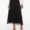 Vila VICalla Ankle Skirt Black