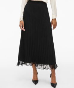 Vila VICalla Ankle Skirt Black