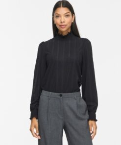 Vila VILyri L/s Smock Top Beauty Black