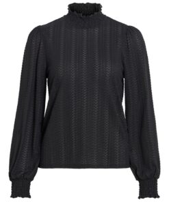 Vila VILyri L/s Smock Top Beauty Black