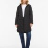 Vila VIQuila L/s Hooded Onion Coat Black Beauty